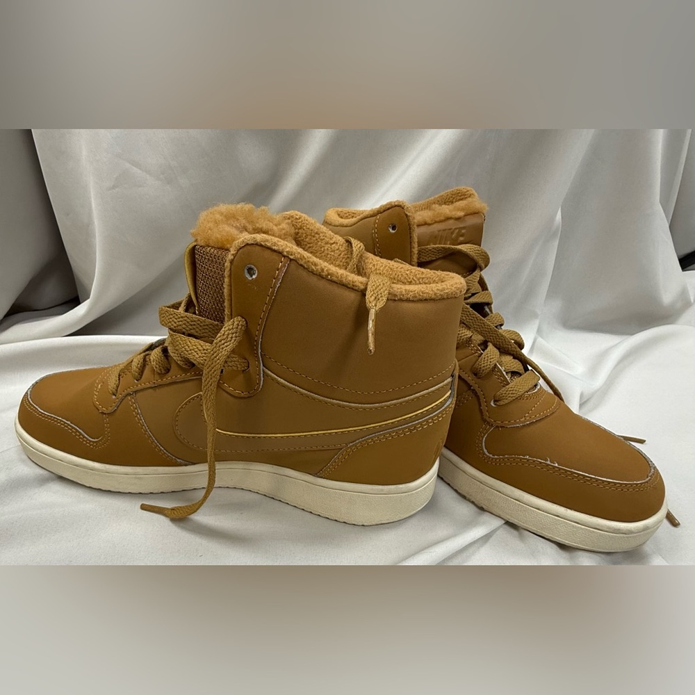 Nike Women’s High-Top Sneakers Tan/Brown - Picture 2 of 10